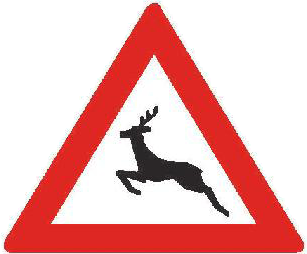 Dopravní značka A 14 Zvěř