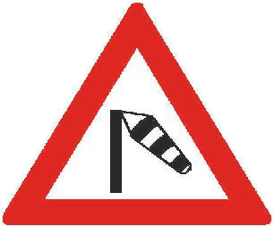 Dopravní značka A 16 Boční vítr