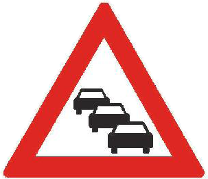 Dopravní značka A 23 Kolona