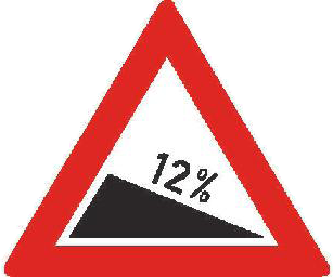 Dopravní značka A 5a Nebezpečné klesání