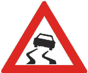 Dopravní značka A 8 Nebezpečí smyku