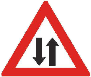 Dopravní značka A 9 Provoz v obou směrech