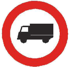 Dopravní značka B 4 Zákaz vjezdu nákladních automobilů