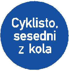 Dopravní značka C 14a Jiný příkaz