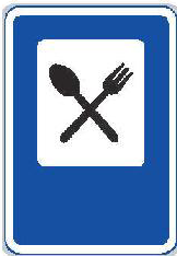 Dopravní značka IJ 11a Restaurace