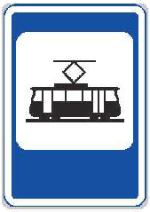 Dopravní značka IJ 4d Zastávka tramvaje