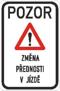 Dopravní značka IP 22 Změna organizace dopravy