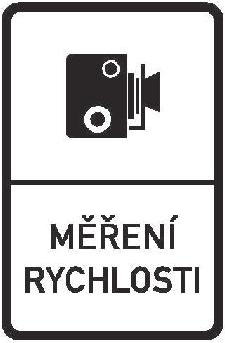 Dopravní značka IP 31a Měření rychlosti