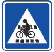 Dopravní značka IP 7 Přejezd pro cyklisty