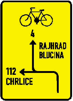 Dopravní značka IS 20 Návěst pro cyklisty