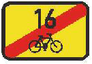 Dopravní značka IS 21d Konec cyklistické trasy