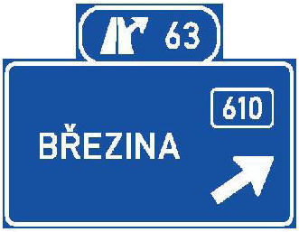 Dopravní značka IS 6g Směrová návěst před odbočením