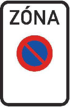 Dopravní značka IZ 8a Zóna s dopravním omezením