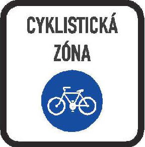Dopravní značka IZ 9a Zóna pro cyklisty