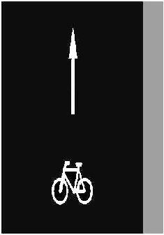 Dopravní značka V 14 Jízdní pruh pro cyklisty