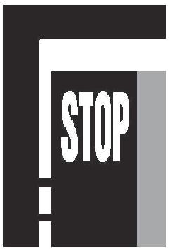 Dopravní značka V 6b Příčná čára souvislá s nápisem STOP